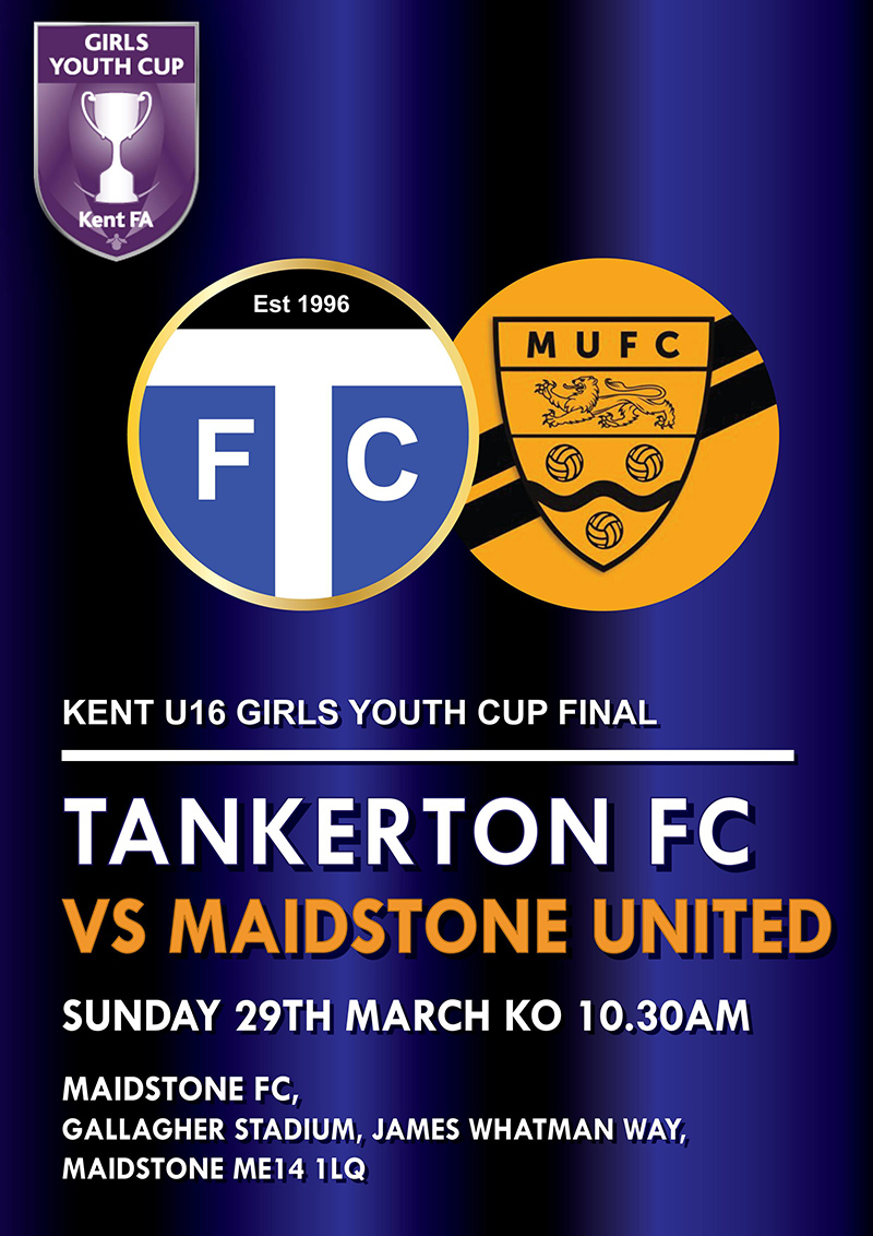 Tankerton FC U16 Girls reach the Kent FA Cup Final!